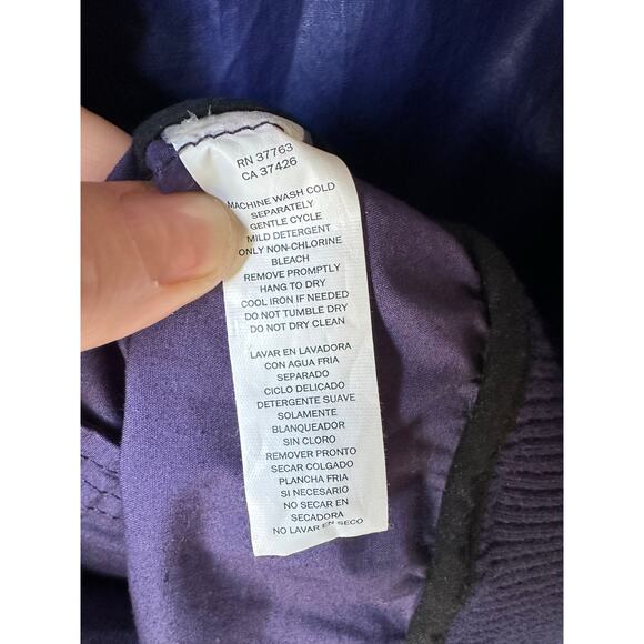 Perry Ellis Men’s Purple Rare Lightweight Bomber Jacket Size M Y2K Urban Retro - Picture 5 of 5